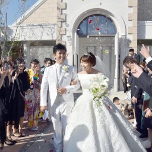 和 と ポッキー でオリジナルの演出 ラヴィール岡山 岡山駅前の結婚式場